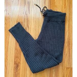 Free People Dark Gray Ribbed Joggers